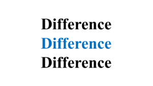what are the differences explained